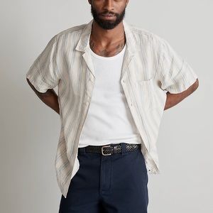 Men’s Madewell linen short sleeved shirt